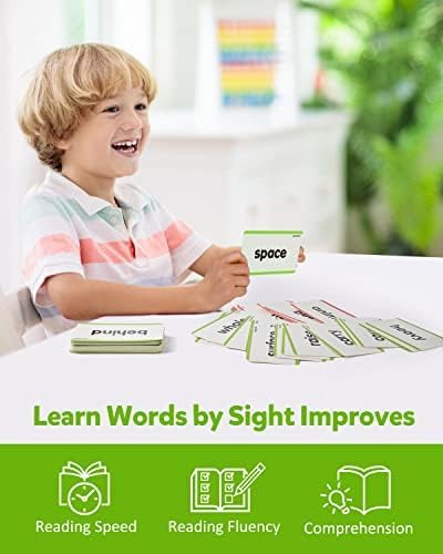 Coogam 520 Sight Words Learning Vocabulary Flash Cards, Dolch Fry High - Image 4