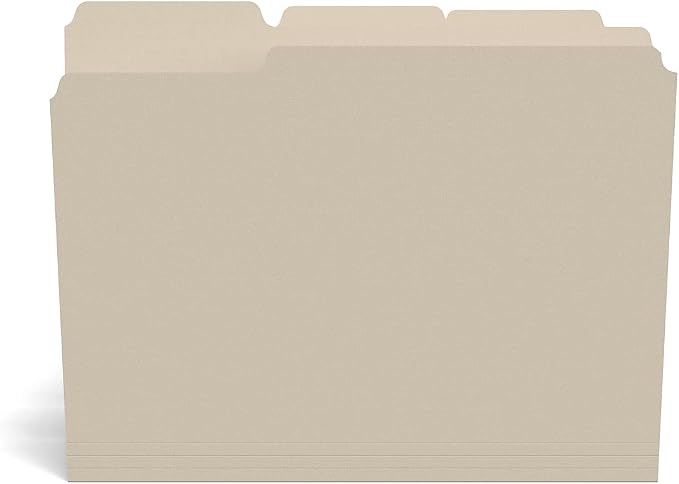 Staples File Folders, Letter Size, 3‑Tab Design, Durable Paper Stock, - Image 7