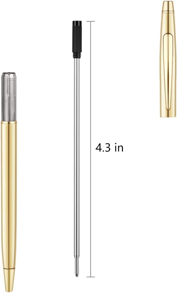 Unibene Cross Compatible Ballpoint Pen Refills 20 Pack, 1.0mm Medium Point-Black - Image 4