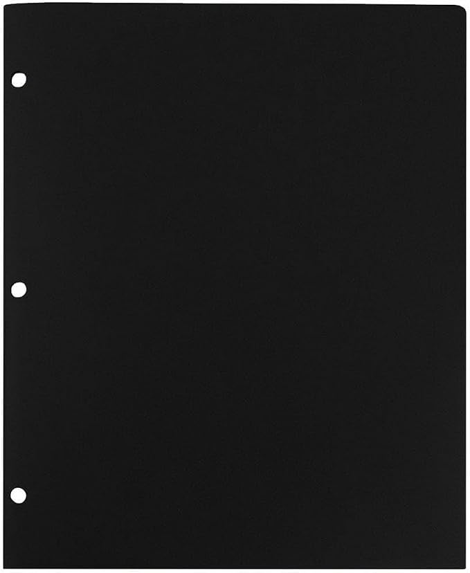JAM PAPER Heavy Duty Plastic 3 Hole Punch Pocket Folders - Image 4