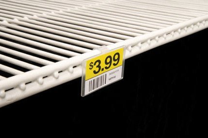 2.25" L x 1.25" H Plastic Cooler/Refrigerator UPC Label Holder Clip Organizer - Image 7