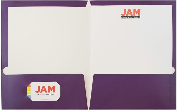 JAM PAPER Laminated Two Pocket Glossy Folders - Image 5