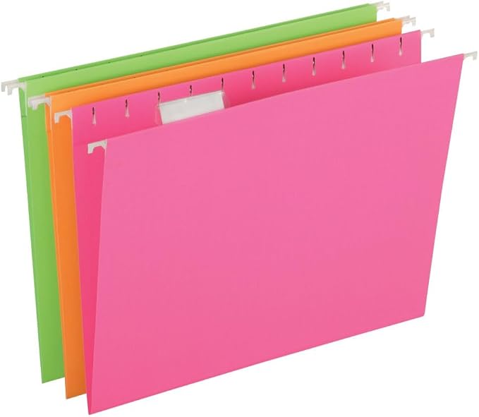 Pendaflex Glow Hanging File Folders, Letter Size, Case Pack of 12 - Image 4