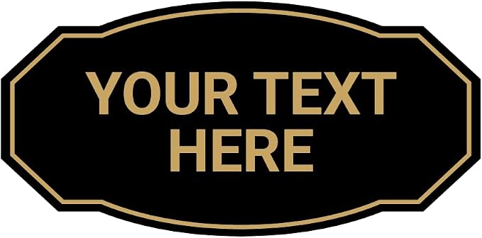 Custom Victorian Wall or Door Sign – Personalized Plastic Sign by SignsByLITA
