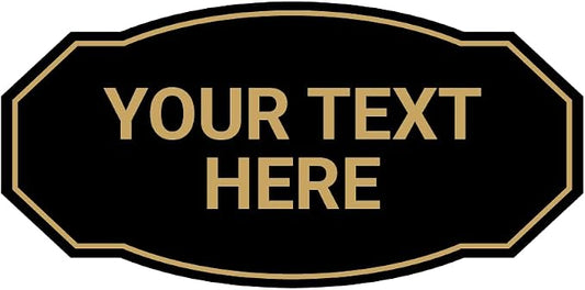 Custom Victorian Wall or Door Sign – Personalized Plastic Sign by SignsByLITA