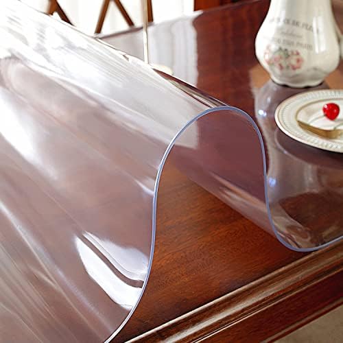 OstepDecor Clear Table Cover Protector 24 x 60 Inch, 1.5mm Thick Plastic Table - Image 8
