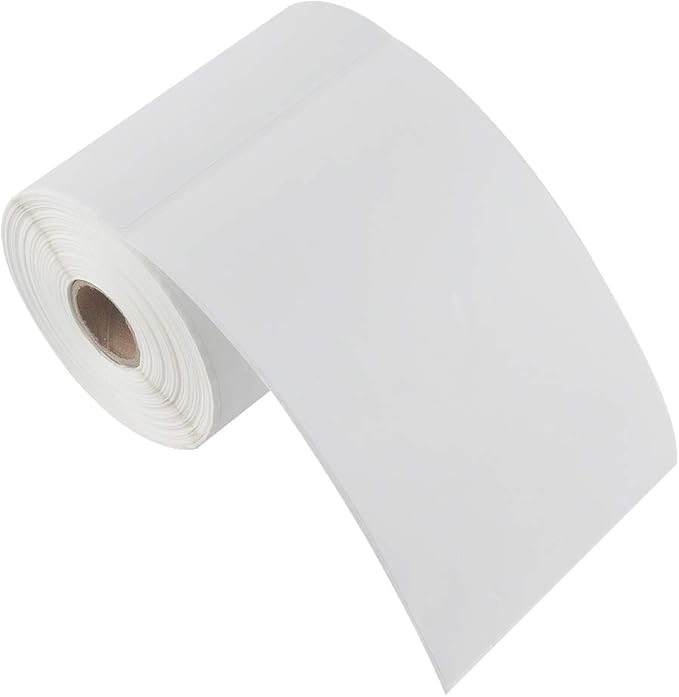 L LIKED 4"x 6" Direct Thermal Labels White Perforated Shipping Label, 250 Labels per Roll, 2 Rolls-DeskLoop Office