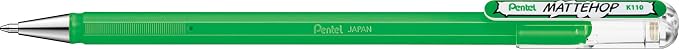 Pentel Mattehop 1.0mm Gel Roller 7pc Wallet - Image 7