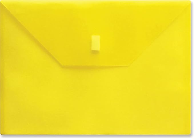 Lion Design-R-Line Poly Envelope, 9 3/8 x 13 Inches, Transparent Yellow by LION
