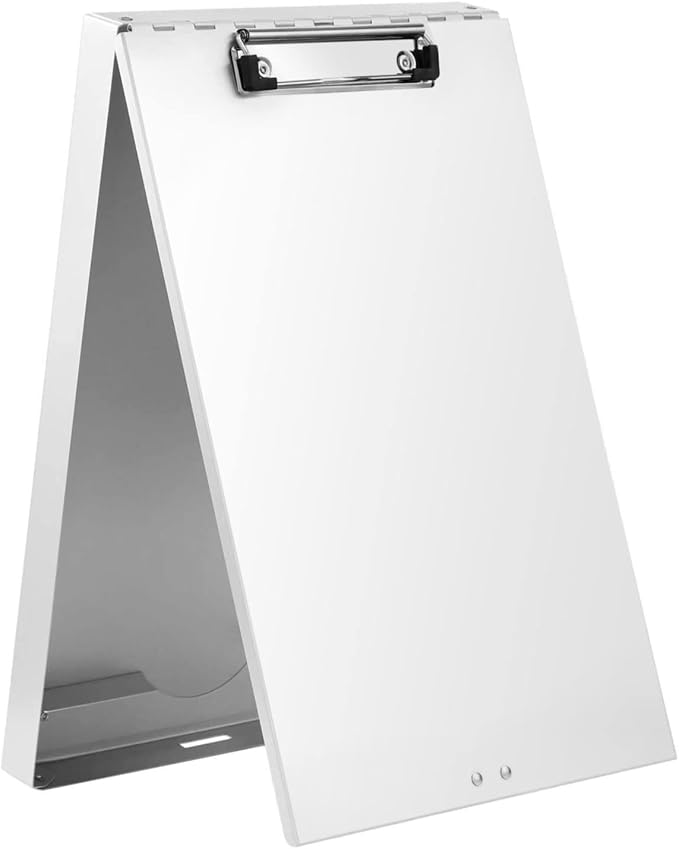 Metal Clipboard with Storage, Form Holder Portfolio Aluminum Metal Binder with by Sunnyclip