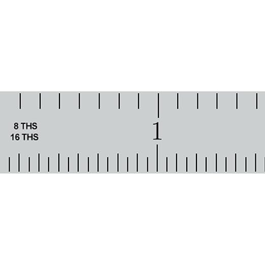 PEC Tools Steel Rule, 12 Inch, 4R Satin Chrome Finish, Made in USA - Image 6