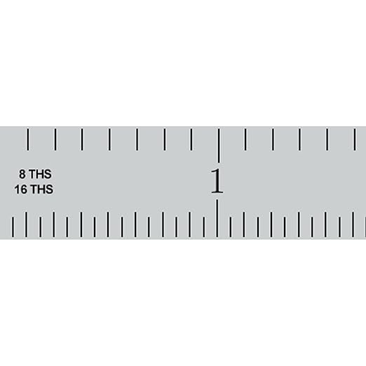 PEC Tools 12" Metal Ruler, Flexible Stainless Steel Rule, 4R Graduation - Image 4