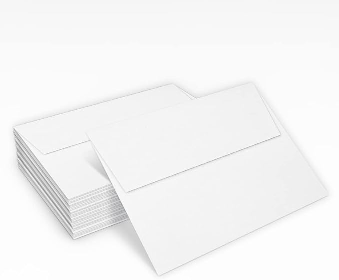 LUXPaper A7 Invitation Envelopes | Peel & Press | 5 1/4" x 7 1/4" | White | - Image 5