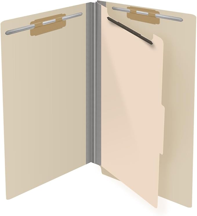 Ecom Folders Top Tab Pressboard Classification Folders | Legal Size 18 Pt Stock - Image 4