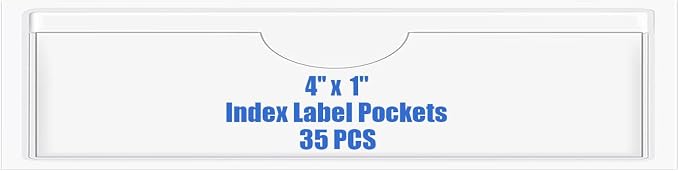Origin-Joy 35 PCS Self Adhesive Index Card Pockets by Origin-Joy