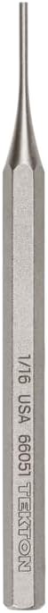 TEKTON 1/16 Inch Pin Punch | 66051 | Made in USA by TEKTON