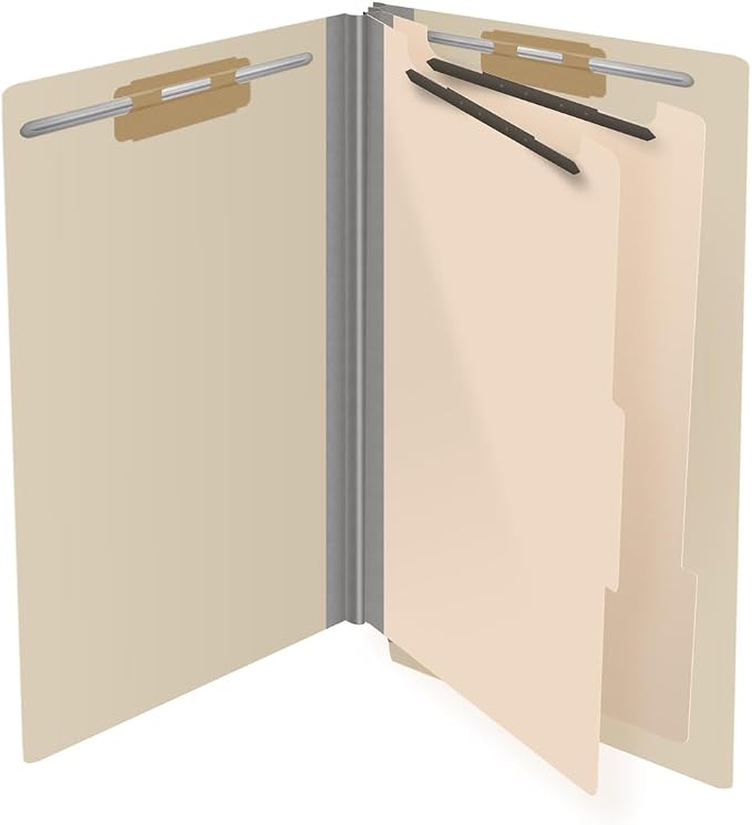 Ecom Folders Manila Classification Folders | Legal Size 18 Pt Manila Stock - Image 4