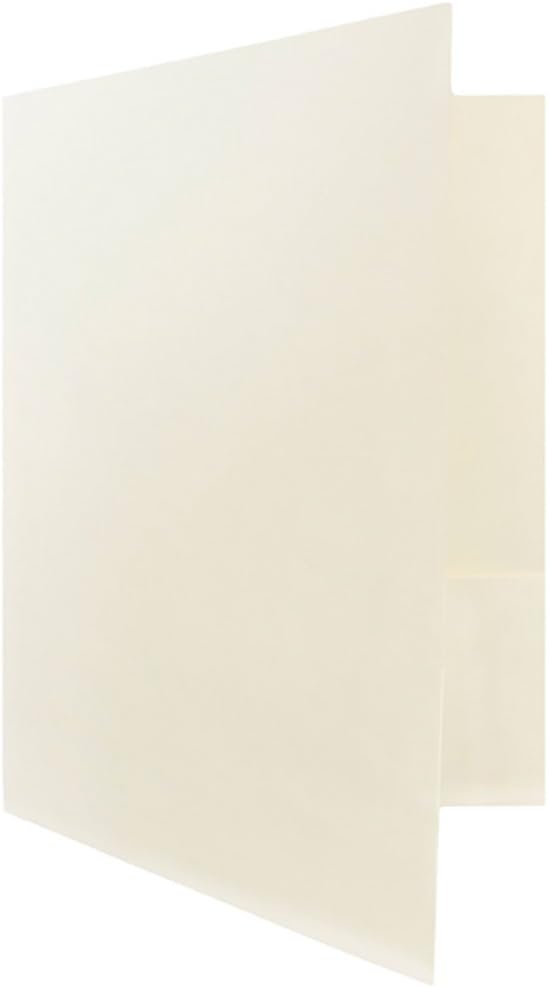 JAM PAPER Two Pocket Textured Linen Presentation Folders - Image 4