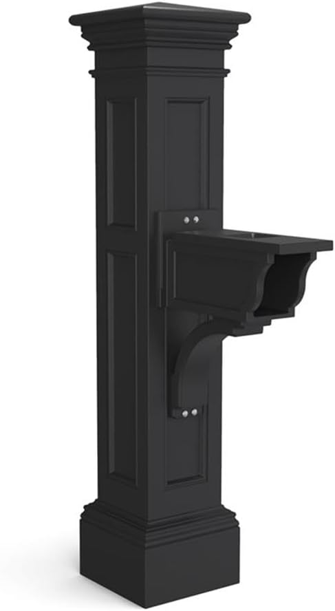 Pemberly Row Weatherproof Plastic Mail Post, 64 in x 14 in x 31 in, by PEMBERLYROW