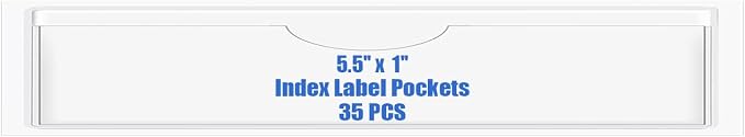 Origin-Joy 35 PCS Self Adhesive Index Card Pockets by Origin-Joy