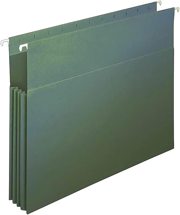 Staples Hanging File Pockets, Letter Size, 3.5" Expansion, Straight‑Cut by Staples