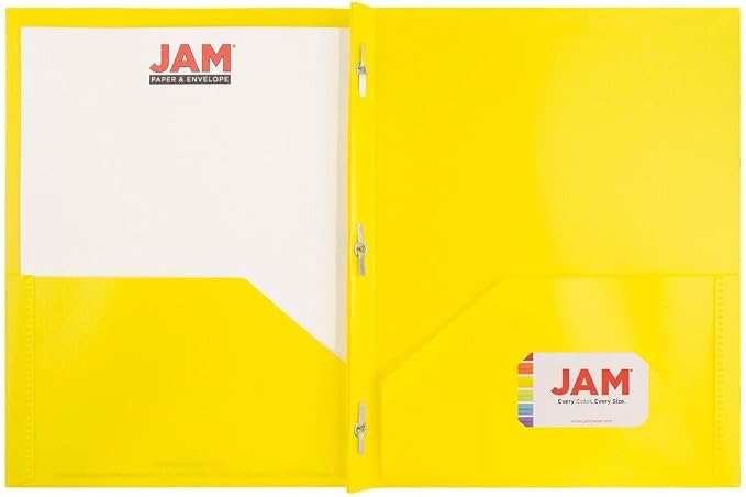 JAM PAPER Plastic 2 Pocket POP Folders - Image 5