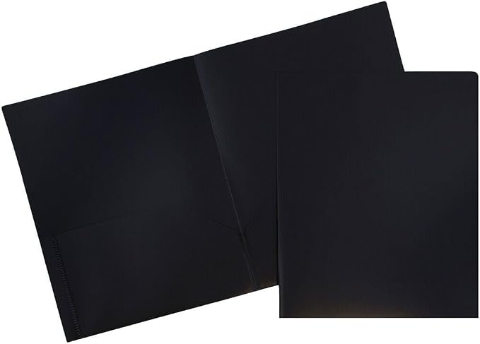 JAM PAPER Plastic 2 Pocket POP Folders by JAMPaper