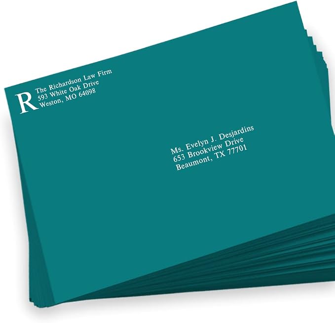 LUXPaper 9 x 12 Booklet Envelopes | Teal | 80lb. Text | 500 Qty - Image 5