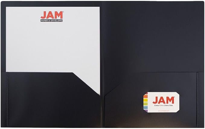 JAM PAPER Plastic 2 Pocket POP Folders - Image 5