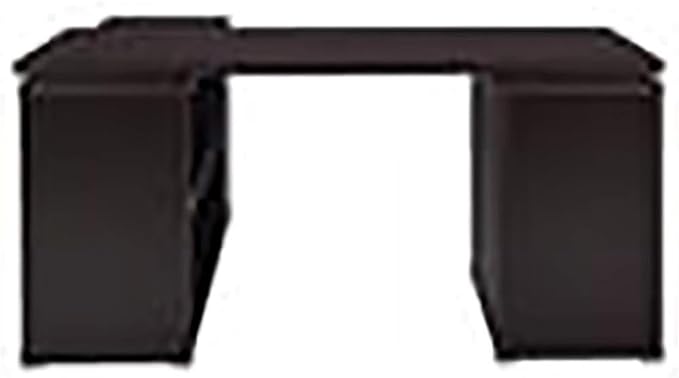 Pemberly Row L Shape Corner Storage Desk in Brown Cappuccino, Letter/Legal File - Image 9