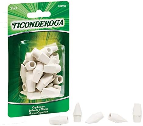 Dixon Ticonderoga DIX38025 Wedge Cap Erasers by Dixon