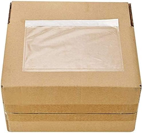 6" x 9" Clear Adhesive Top Loading Packing List Pouches Shipping Label Envelopes - Image 5