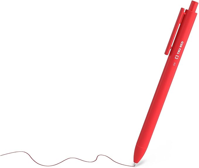 TRU RED Retractable Gel Pens, Fine Point 0.5mm, 15 Pack – Quick‑Dry Pens - Image 3