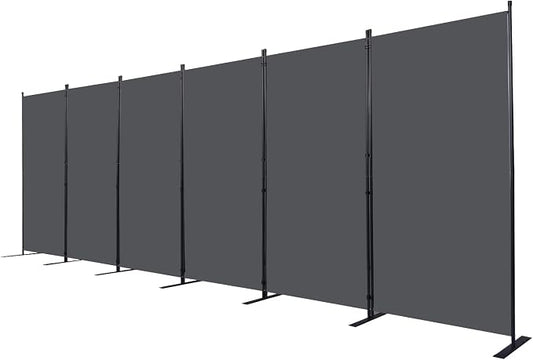 CHOSENM Room Divider, 6 Panel Folding Privacy Screens by CHOSENM