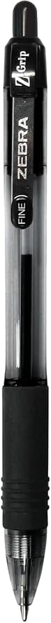 Zebra Pen Z-Grip Retractable Ballpoint Pen, Smooth-Flowing Ink, Fine Point - Image 2