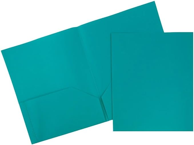 JAM PAPER Plastic 2 Pocket POP Folders - Image 3
