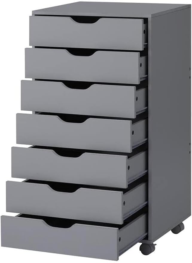 Naomi Home 7-Drawer Grey Dresser - Image 7