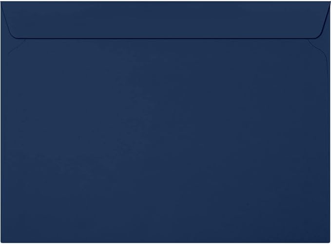 LUXPaper 9 x 12 Booklet Envelopes | Navy Blue | 80lb. Text | 50 Qty by LUXPaper