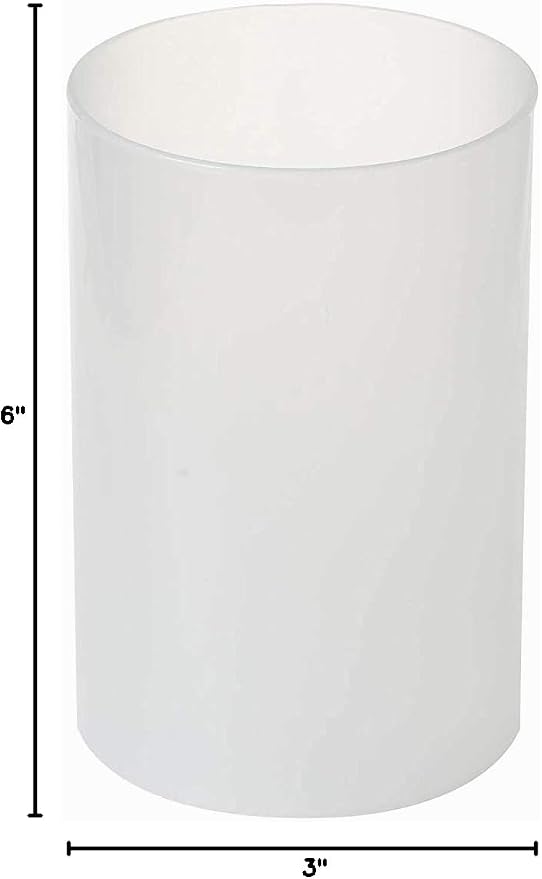 Sunwo Glass Shade Straight Cylinder Glass Lamp Shade Replacement - Image 4