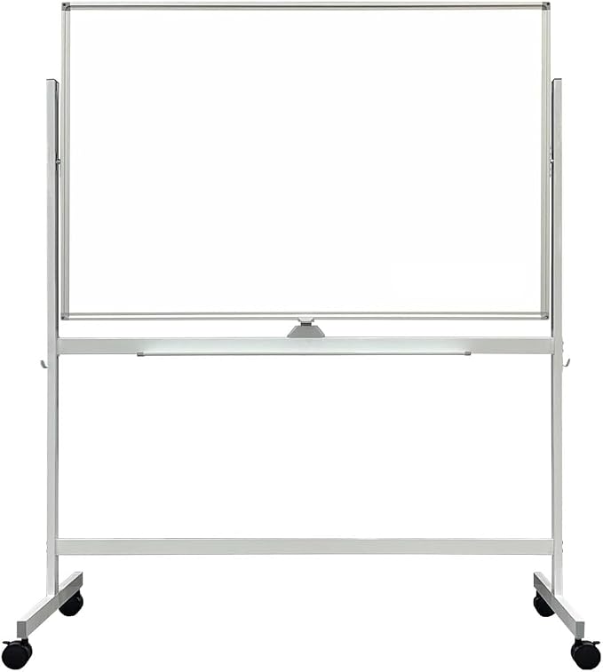 Adjustable Magnetic Mobile Dry Erase Board -48 x 32 Inches Whiteboard Stand by Boardest