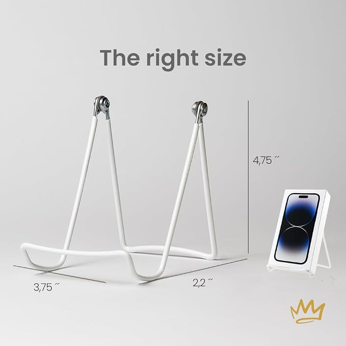 KINGDOM SOLUTIONS MADE IN USA 6-Pack Adjustable White Metal Easels - Image 4