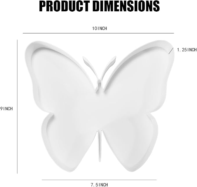 Plastic Fillable Butterfly Shape Charcuterie Box, 10in Reusable Alphabet Shaped - Image 3