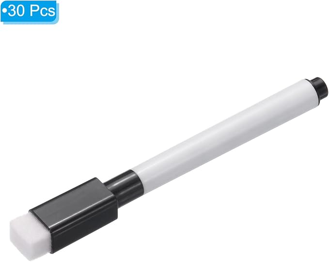 PATIKIL Dry Erase Marker Pens, 30 Pack Black Ink Fine Point Low Odor Whiteboard - Image 3