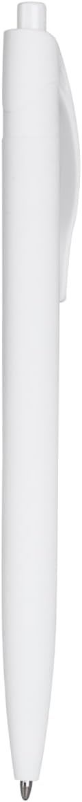 BallPoint Pens, 100 Pack (BLACK Ink),Bulk Pens, White Barrel,Click Pens for Office Home and School, Retractable Ballpoint Pens, Medium Point, 1.00MM (White)