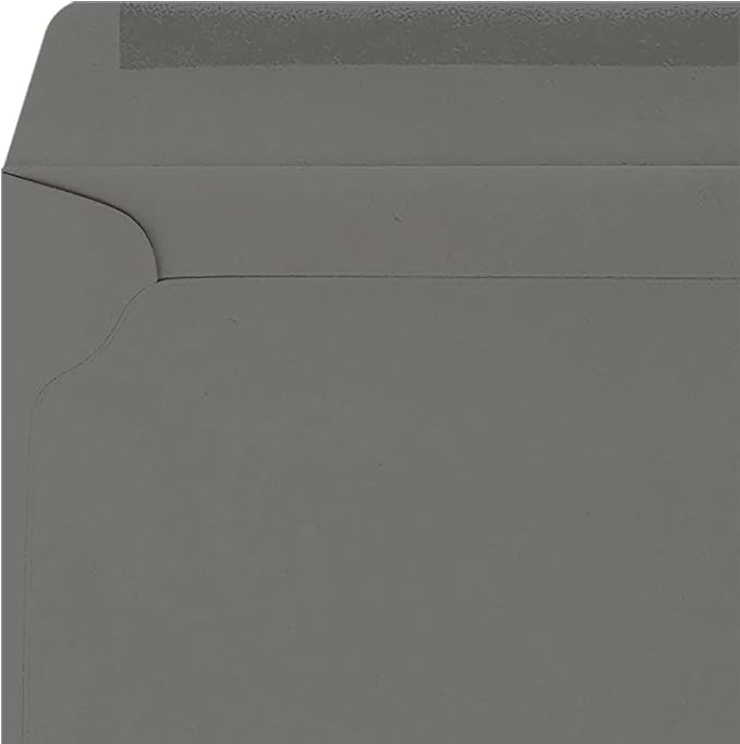 LUXPaper 9 x 12 Booklet Envelopes | Smoke Gray | 80lb. Text | 500 Qty - Image 4