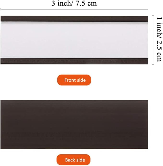 C Channel Magentic Label Holders 1x3 Inches - Image 2