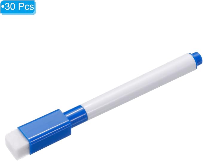 PATIKIL Dry Erase Marker Pens, 30 Pack Dark Blue Ink Fine Point Low Odor - Image 3