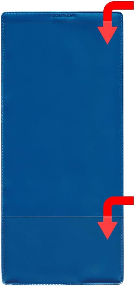 StoreSMART - Metallic Blue Plastic Policy Holders - 25 Pack - INS30MB-25 - Image 3