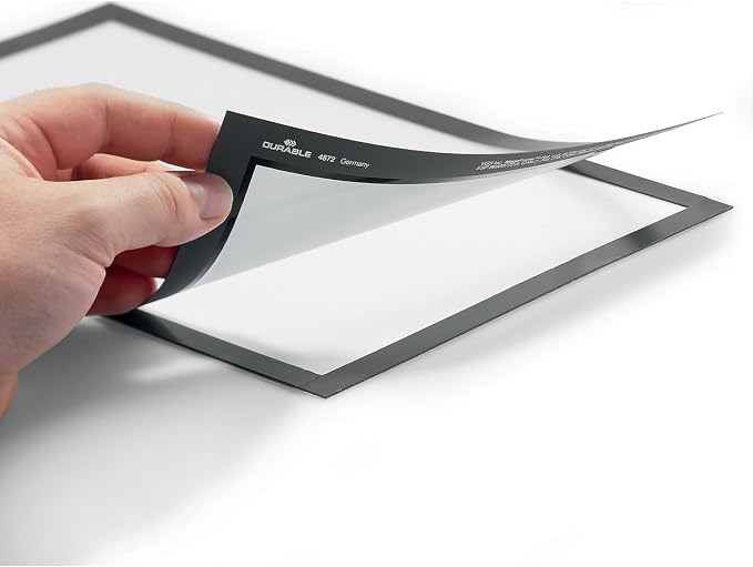 Durable Duraframe Self Adhesive Magnetic Sign Holder in Half Letter-Size 5.5" x - Image 3