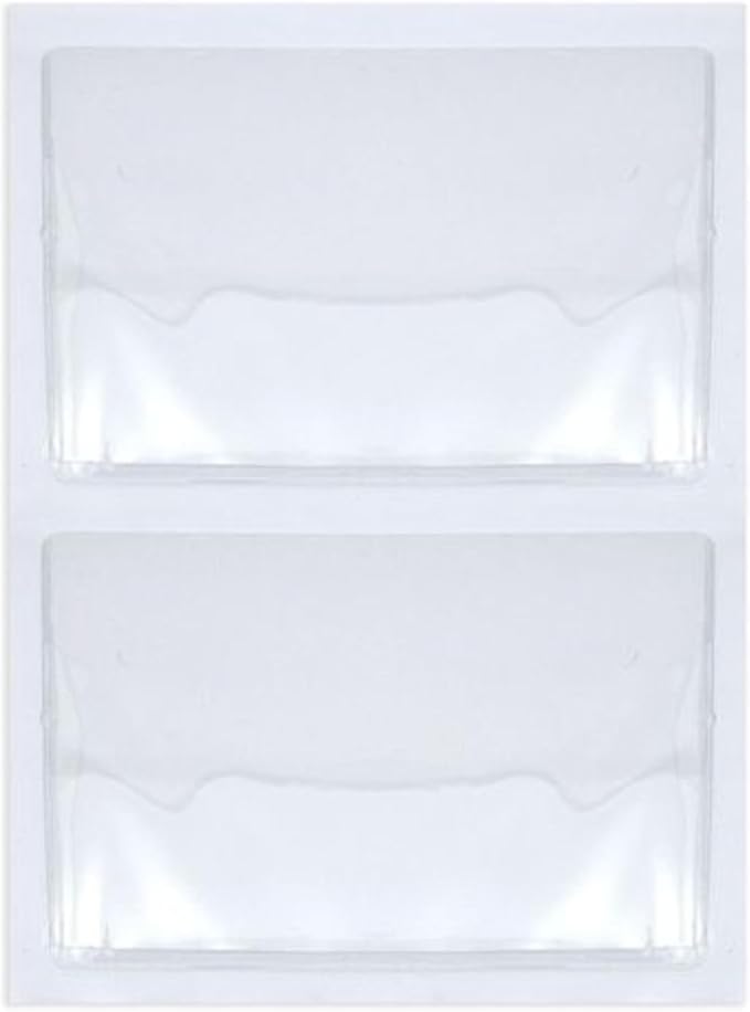 Juvale 100-Pack Clear Business Card Pockets - Image 8